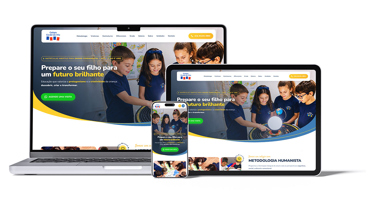 Interface da landing page da Cordel da Vila Interface da landing page da Cordel da Vila