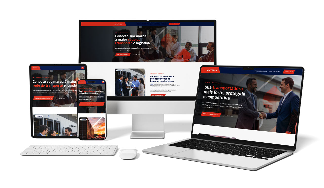 Interface da Landing page de Associados Untol Interface da Landing page de Associados Untol
